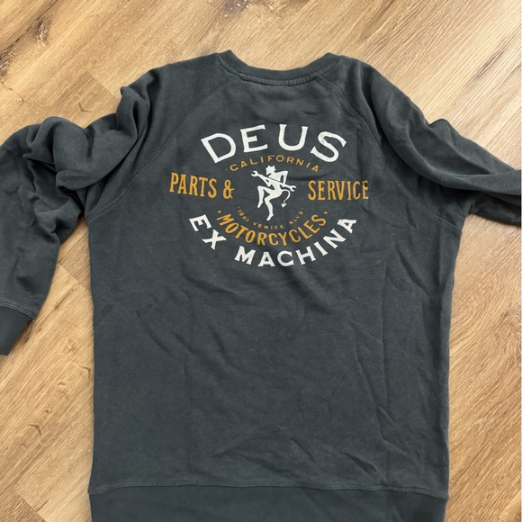Deus Ex Machina Gray Sweatshirt with Gold Logo - Picture 3 of 3